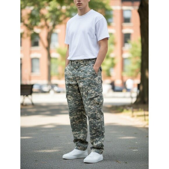 Authentic Us Army Digital Camouflage Military Combat Pants Tactical Cargo Trouse - Picture 2 of 13